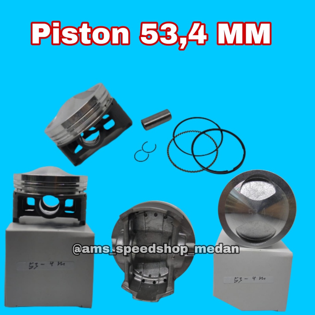 Piston Seher Jenong Racing Komplit 51,25 52 53,4 55,25 mm Pen 13 ring pen n klip-2