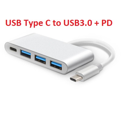 USB Hub Type C Super Speed 3 Port USB3.0 dan 1 Port USB Type C