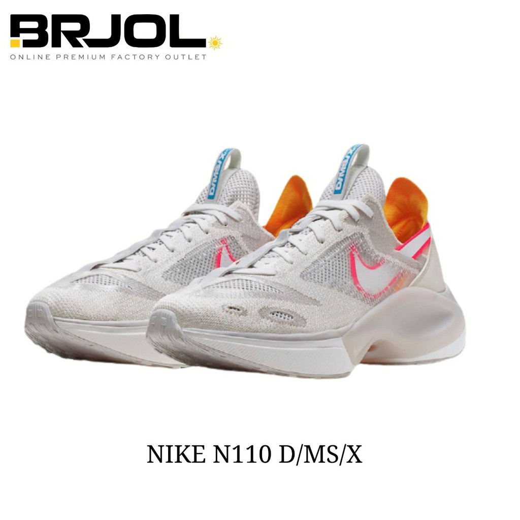 SEPATU LARI PRIA ORIGINAL NIKE N110 D/MS/X AT5405002 PUTIH ORANGE