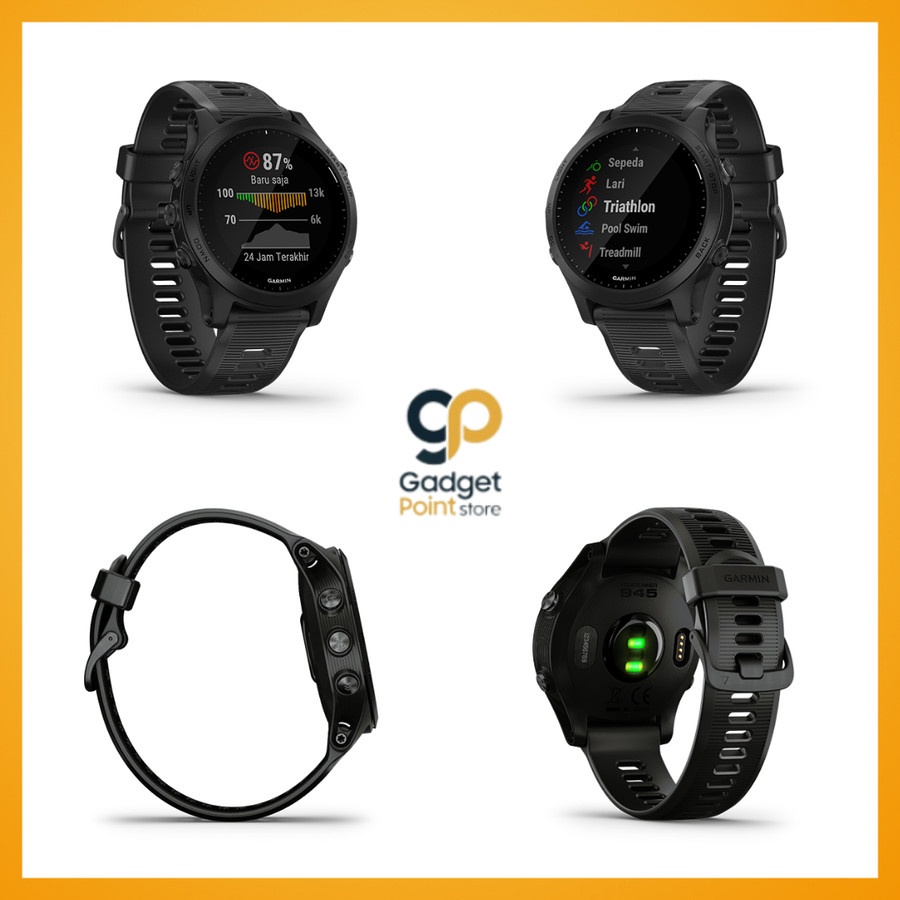 Garmin Sport Smart Watch Forerunner FR 945 FR945 Black | Blue - Garansi Resmi TAM 2 Tahun