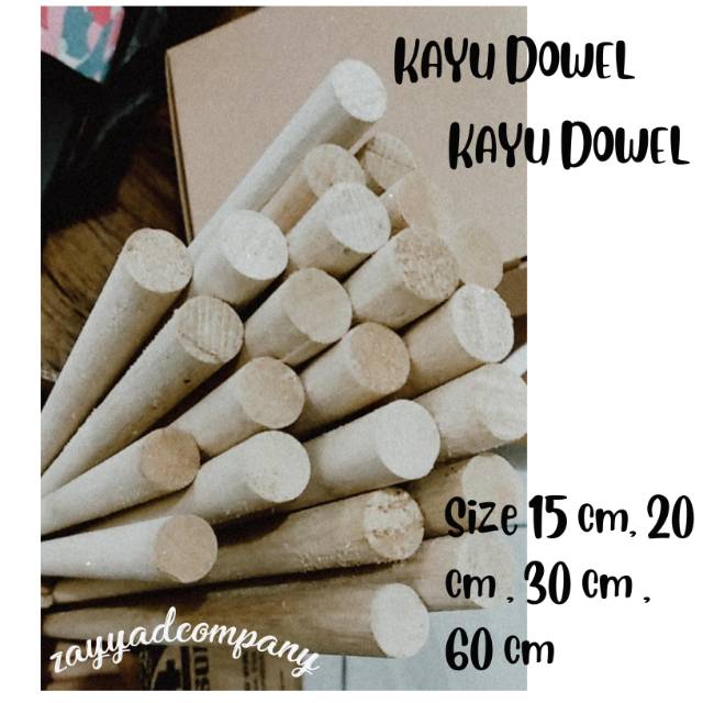 KAYU MACRAME | KAYU DOWEL | KAYU RAMIN • TERMURAH