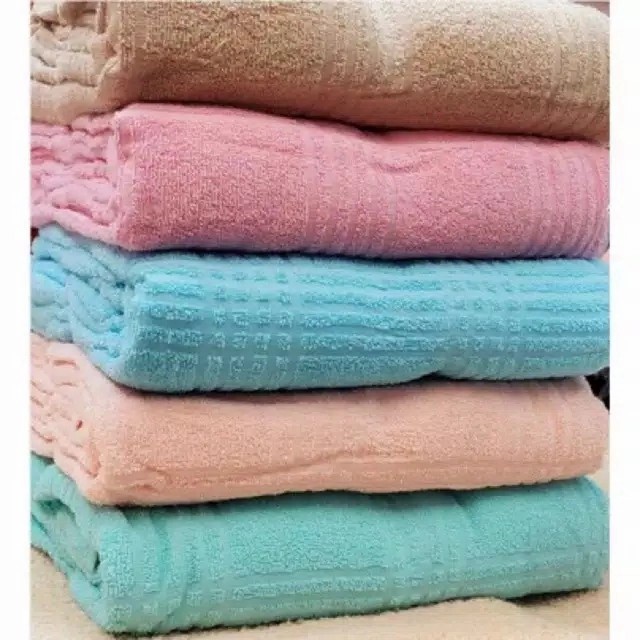 NEW - SELIMUT HANDUK POLOS 160X200 UKURAN SINGLE DEWASA KUALITAS LEMBUT DAN TEBAL