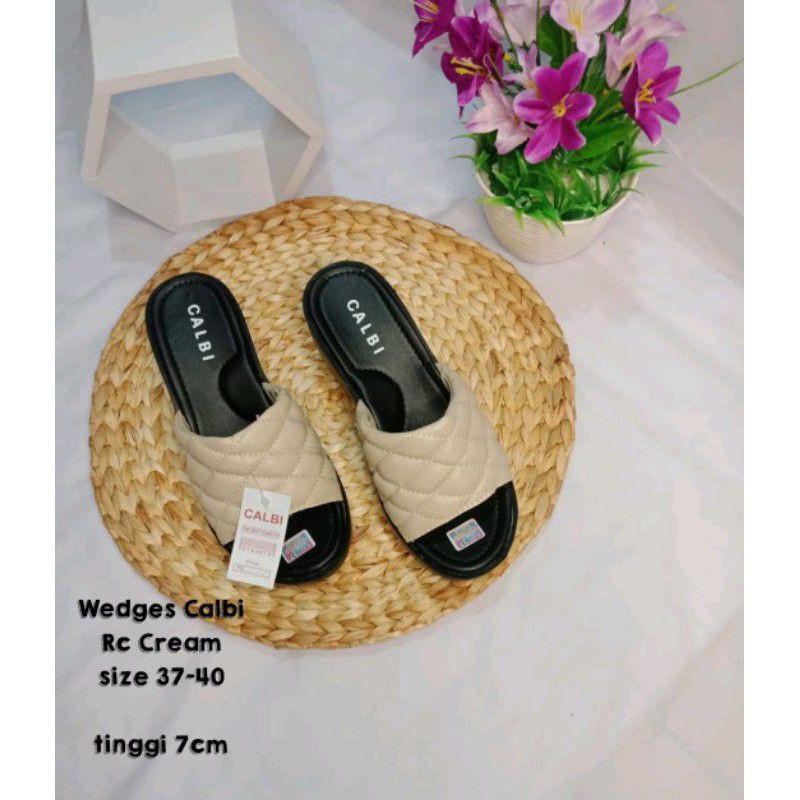 sandal slop wedges/sandalperempuan/sandalsantai/sandalmurah/sandalpesta/sandalwanita/wedges