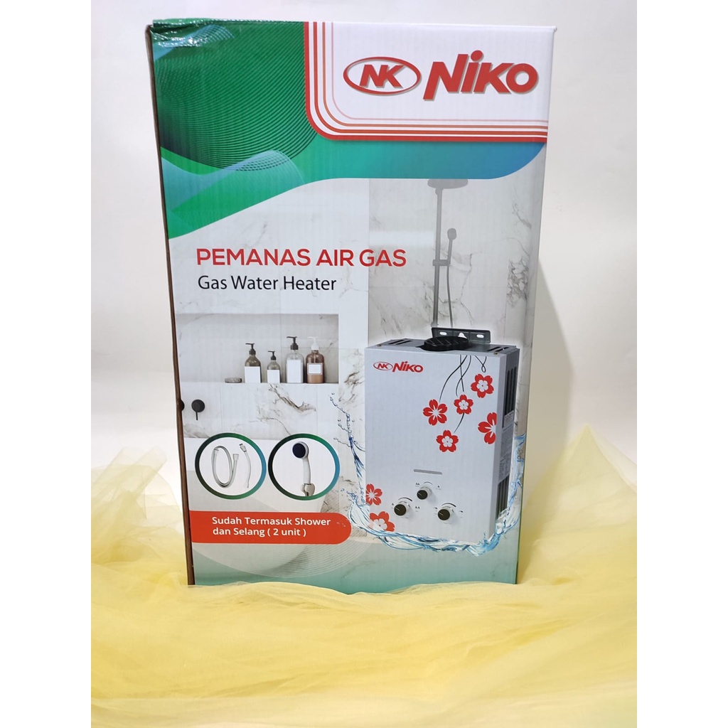 NIKO WATER HEATER GAS 6 LN NIKO 6LN Gas Water Heater Pemanas Air NK6LN AMAN MUDAH DIGUNAKAN ORIGINAL GARANSI RESMI