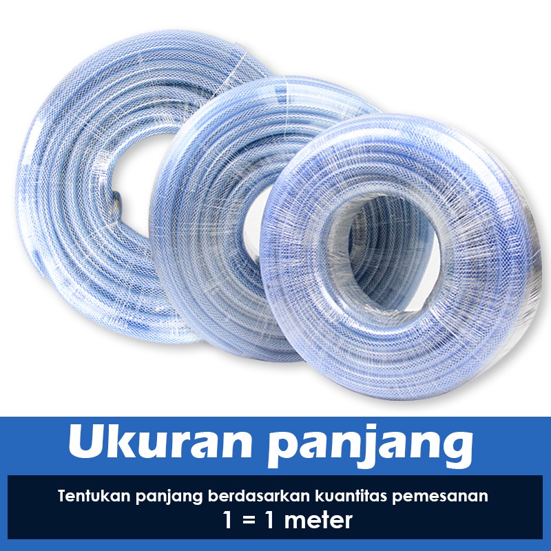 SELANG AIR TRANSPARAN / SELANG AIR 10 METER PAKETAN / SELANG CUCI MOTOR / SELANG AIR / MONOGROSIR