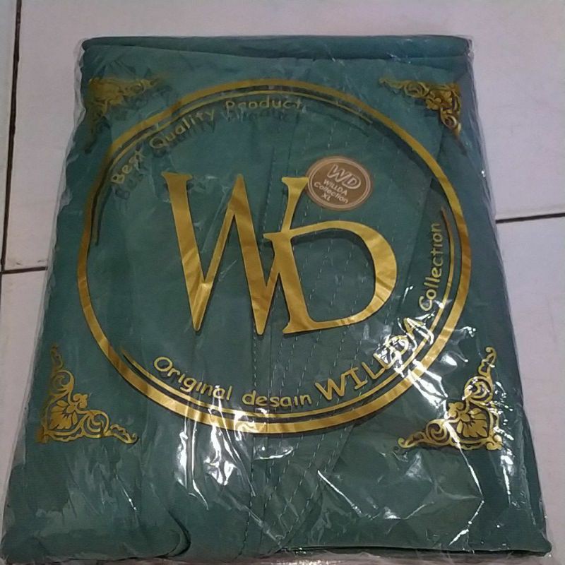 size L ZAHRA ANTEM WILLDA COLLECTION JILBAB KHIMAR KERUDUNG BERGO wilda-HIJAU WARDAH