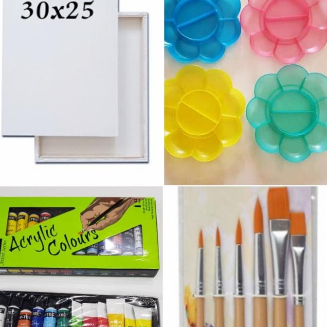 

Promo Paket Alat Lukis + Kanvas 30X25