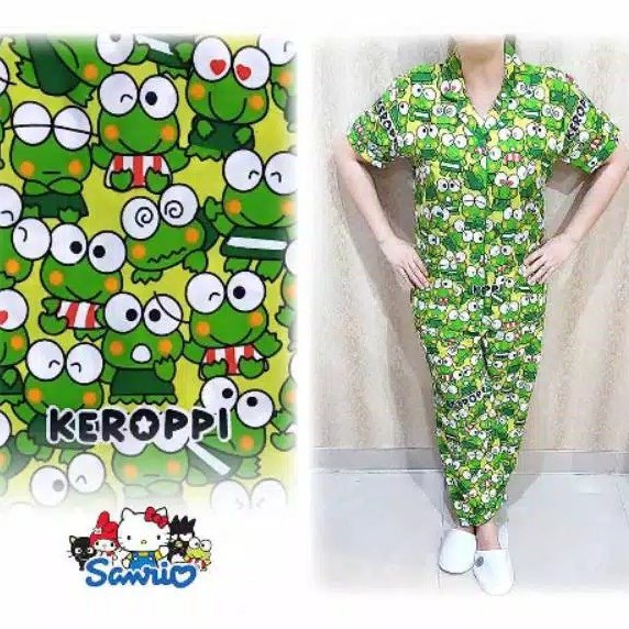 hokkyfashion piyama pajamas CP KERROPI lengan pendek 