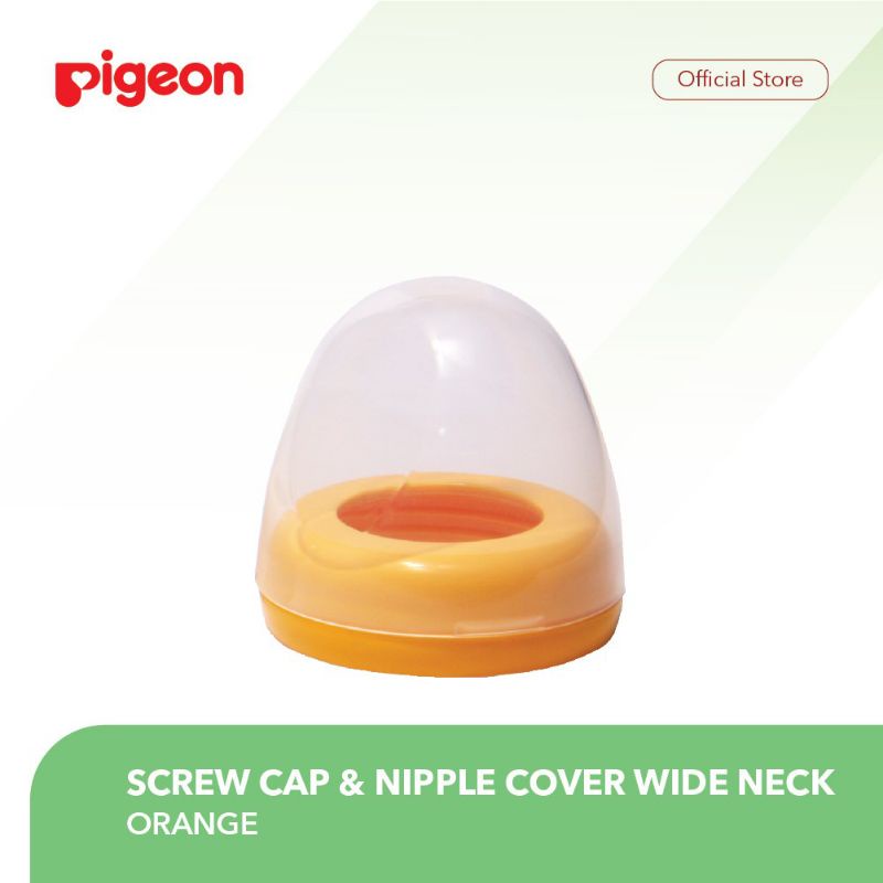 Pigeon Screw Cap &amp; Nipple Cover Wide Neck - Tutup Botol Susu Bayi