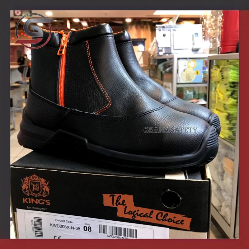 Sepatu Safety KING'S KWD 206 By Honeywell ORIGINAL - Safety Shoes Kings KWD 206 Berkualitas