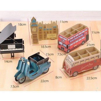 DIY Tempat Penyimpanan Pensil / ATK Unik 3D / DIY Storage Organizer Alat Tulis Unik 3D-1