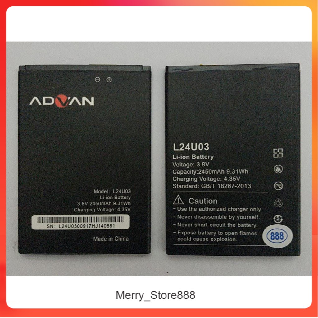 Batere Battery Batere Batre Baterai Advan Nasa L24U03