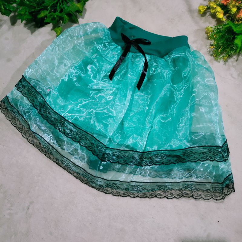 Rok Organza anak 2 3 4 tahun rok anak cewek perempuan rok pendek anak tutu ( rok organza anak )