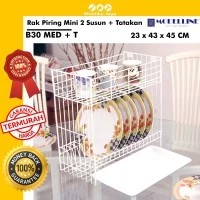 Rak Piring 2 Susun Modelline B-30 MED + Tatakan