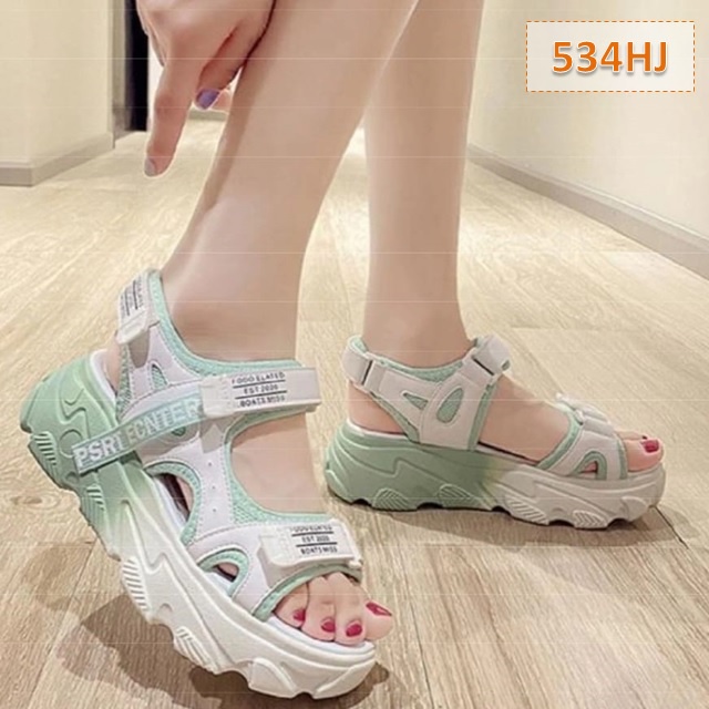 Sandal Anak Cewek Cowok Center Hitam Hijau Oren Pink (534)