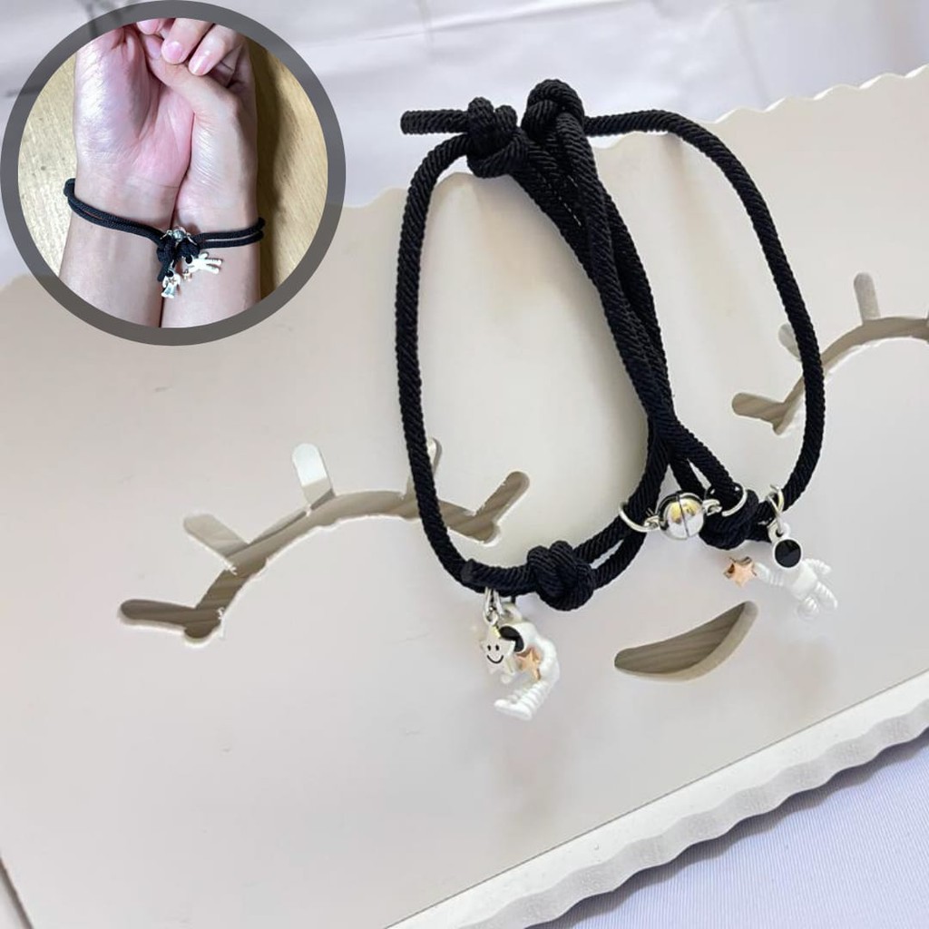 INFY - TERMURAH GELANG COUPLE MAGNET POLOS LIONTIN MAGNET GELANG PASANGAN KOREA R385