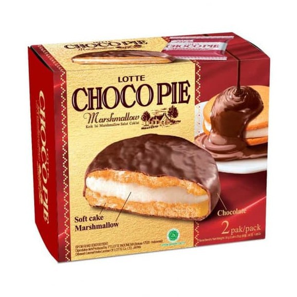 Lotte Choco Pie Marsmallow 2pcs 56gr