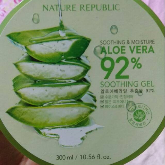 Grosir masker aloe vera masker wajah lidah buaya masker wajah lidah buaya ORI NATURE REPUBLIK 92%