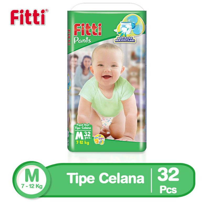 Fitti Diapers Pants S18, M32, L28 & XL26