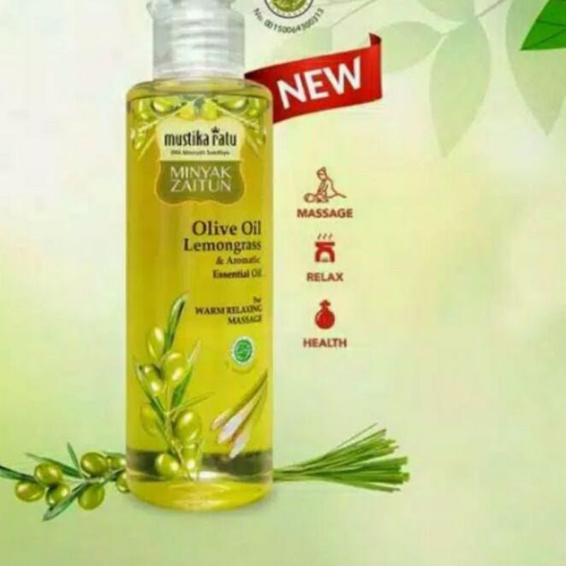 MUSTIKA RATU OLIVE OIL LEMONGRASS &amp;Auromatic Esensial Oil 150ml