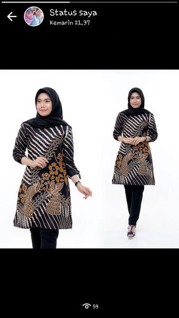 Tunik Batik Dress Batik Motif Gemek