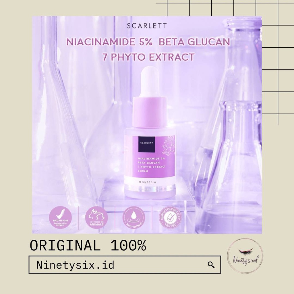 Scarlett Whitening Niacinamide 5% Beta Glucan 7 Phyto Extract Serum