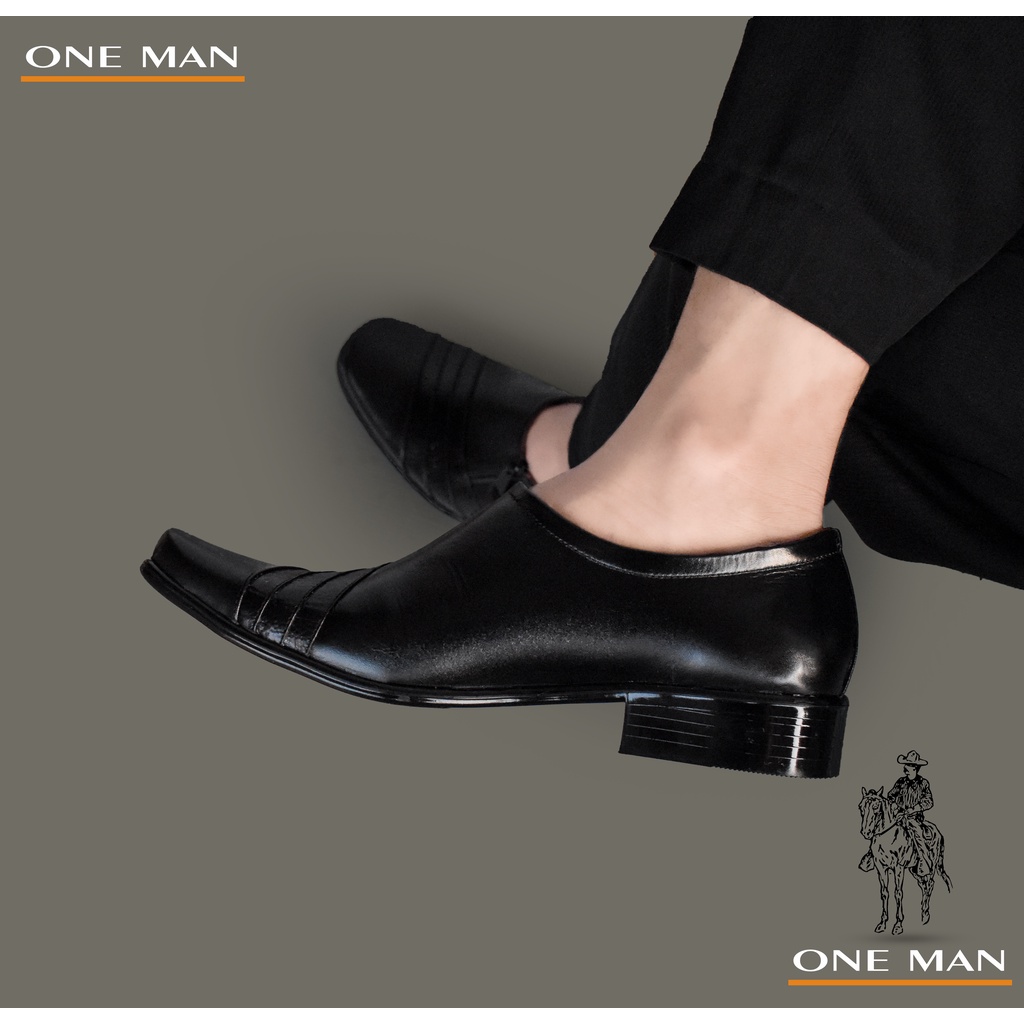 ONE MAN sepatu kantor pria kasual terbaru 2023 keren bahan 100% kulit sapi original size 39-43