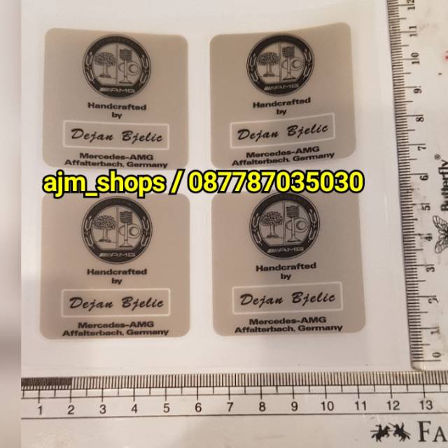 Stiker AMG mercedes benz