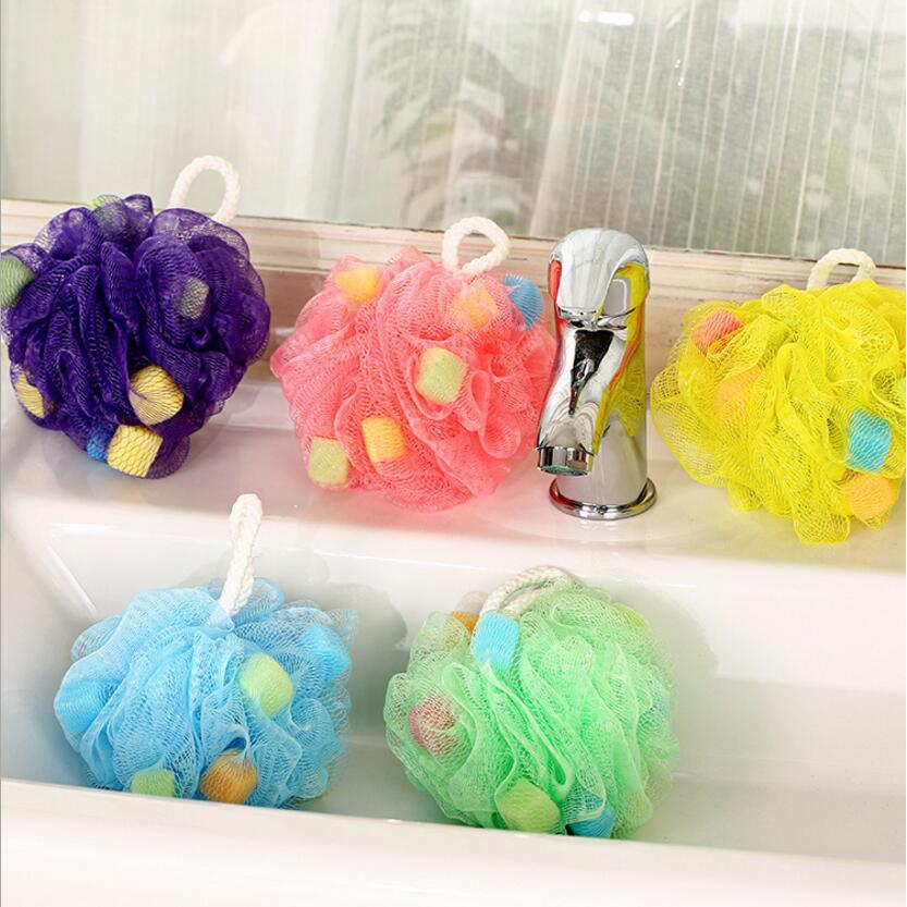 Bath Ball Sponge Motif Bunga 40g