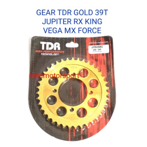 GEAR GIR BELAKANG GOLD TDR JUPITER Z RX KING F1ZR MX VEGA CRYPTON 428 33 35 36 38 39 43-4