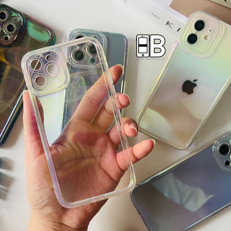 Hologram Pro Camera 6D Premium Glitter Iridescent Soft Case iPhone X XR XS 11 12 13 PRO MAX