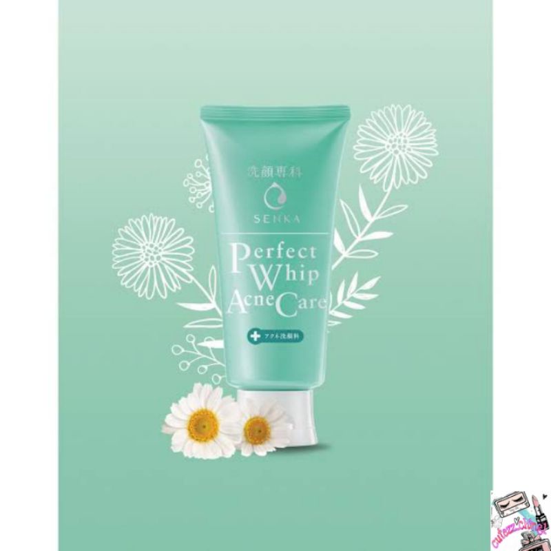 ☃️Cutezz_Ching1☃️Senka Perfect Whip Acne Care - Pembersih Wajah Untuk Kulit Berjerawat