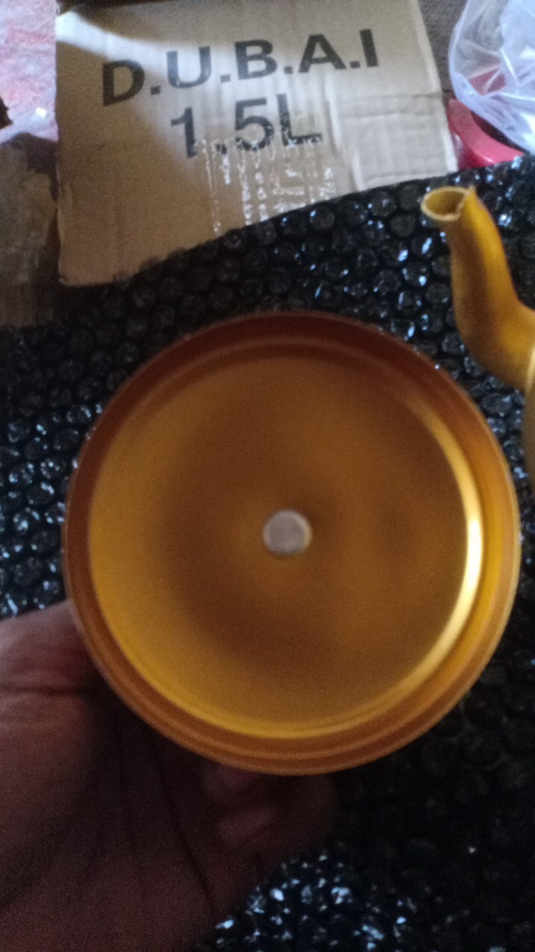 Teko Alumunium Emas 1.5l Teko Kuning Alumunium Teko Arab Dubai