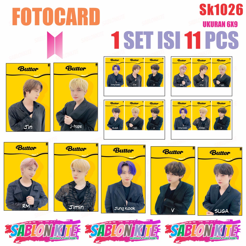 MURAH!!! FOTOCARD KPOP BUTTER PC PHOTCARD 1SET ISI 11PCS