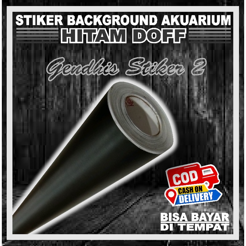 Skotlet Background Aquarium Tinggal Tempel hitam doff