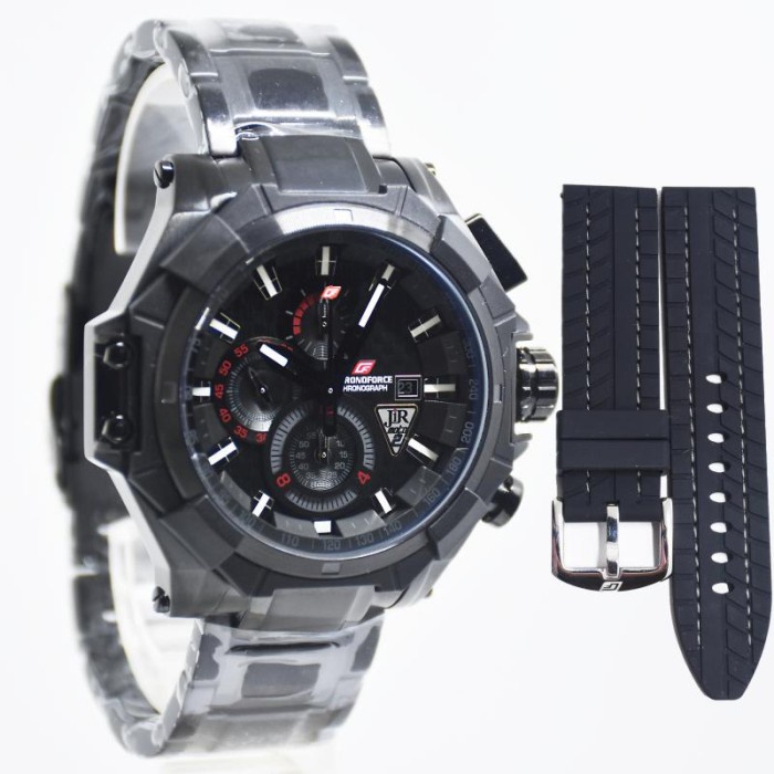 CHRONOFORCE 5209MB,CR - Jam Tangan Pria Analog ORIGINAL - Full Black