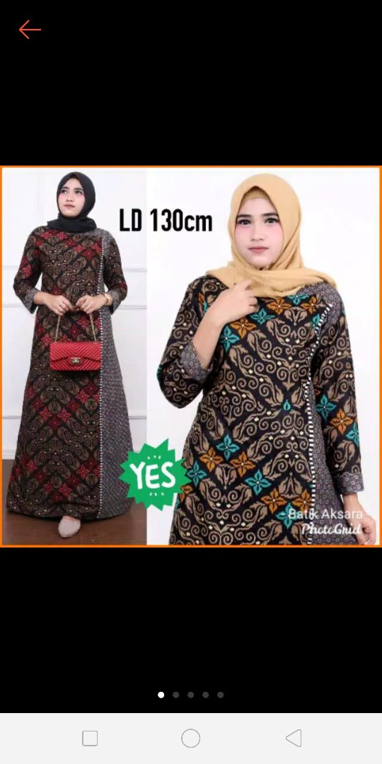 [ Super Jumbo ] Gamis Batik Sekar Wangi Murah Big Size Ld 130cm Batiksolo Batikmodern Fashionmuslim