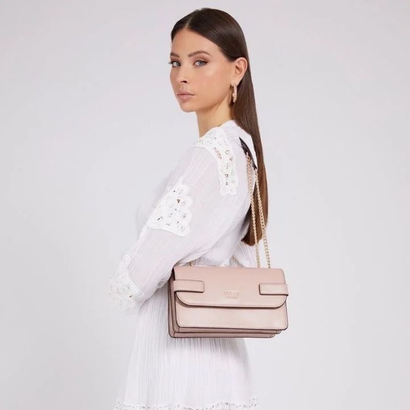 GUESSS Atene Convertible Crossbody Flap Bag