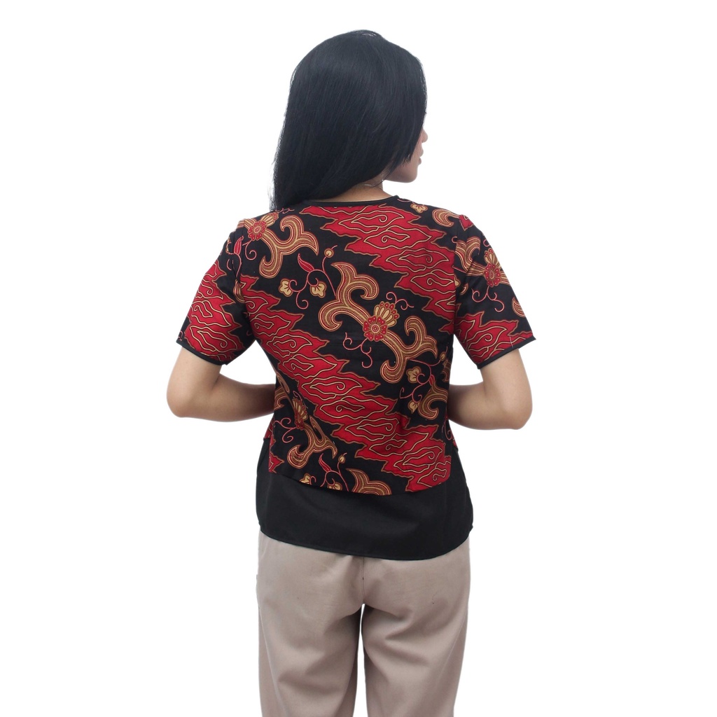 Batik Wanita Atasan Blouse Modern N trendy S-M-L-XL-XXL-3L-4L-5L-3