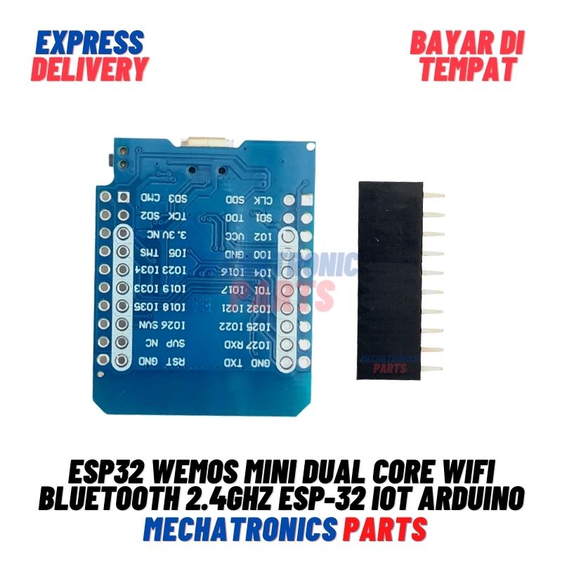 ESP32 Wemos Mini Dual Core Wifi Bluetooth 2.4GHz ESP-32 IoT Arduino