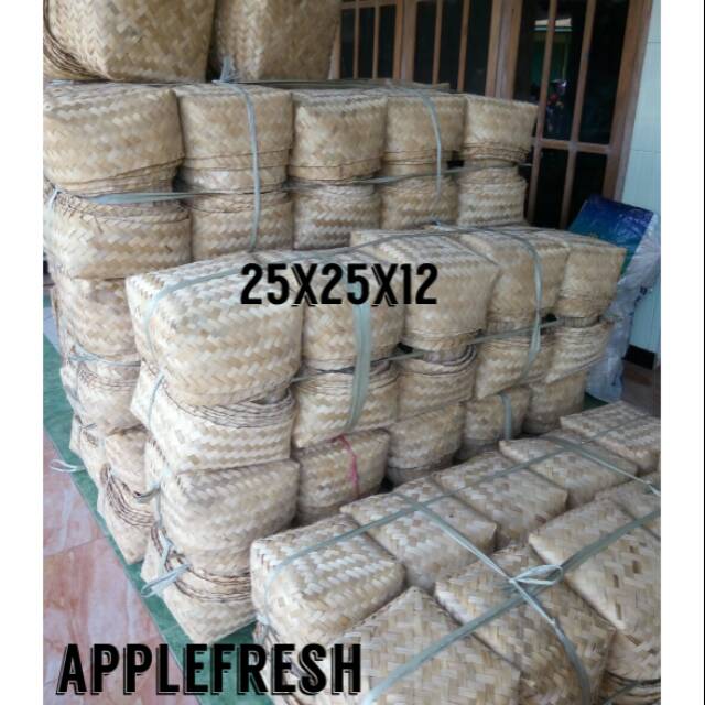 Termurah 10 pcs besek|Jual besek bakul walet ukuran 25x25