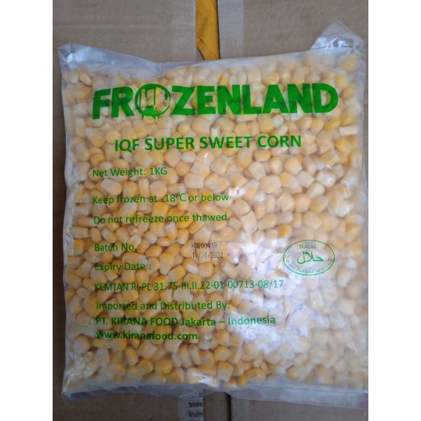 

Frozenland Jagung Manis Premium 1kg
