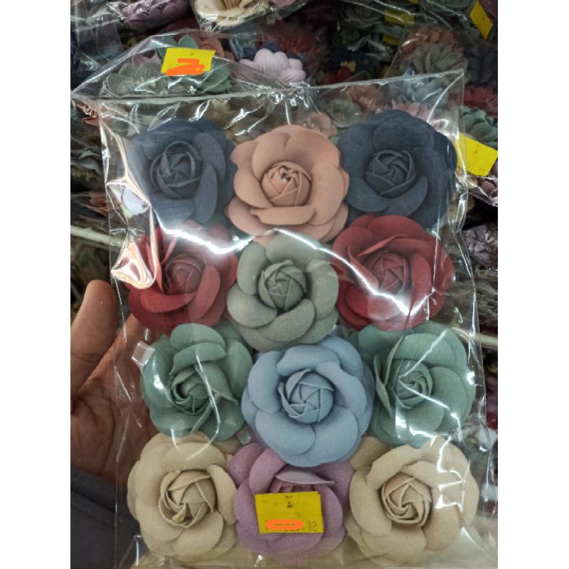 APLIKASI BUNGA SUEDE KOREA