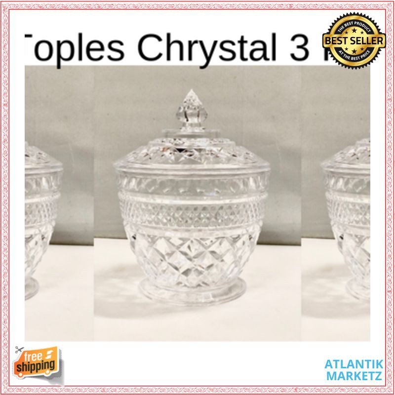 Toples Cantik Chrystal 3 pcs - Toples Kristal