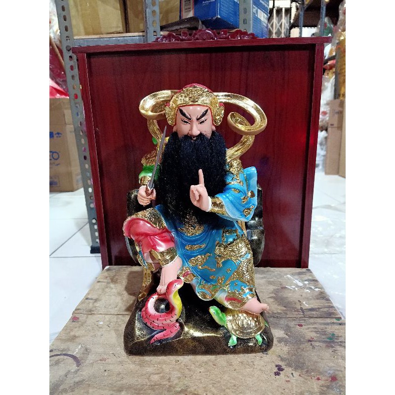 patung rupang dewa hian tian shang ti fiber 12 inch