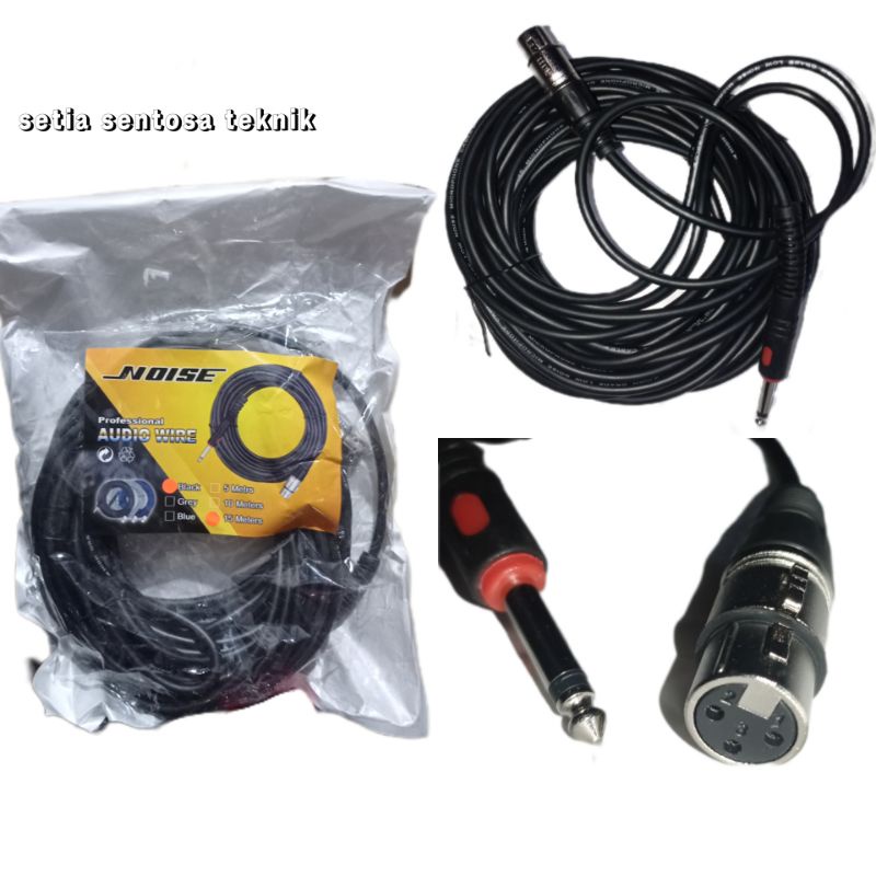 Kabel mic Cable Microphone Noise 15 Meter