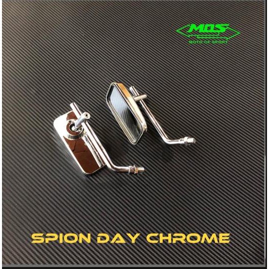 SPION CB KOTAK DAY CROME KACA PUTIH