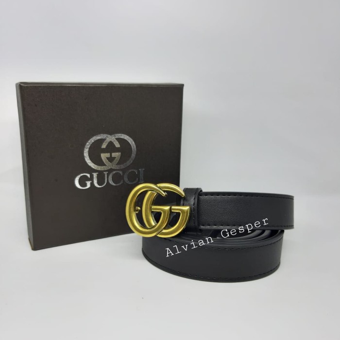Sabuk Wanita cewek gesper gucci 2.5cm ( s ) D8P5 Bisa Disesuaikan Viral Murah Gesper Best Seller For