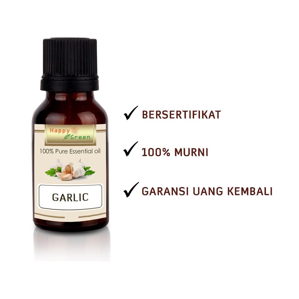 Happy Green Garlic Essential Oil - Minyak Atsiri Bawang Putih Murni