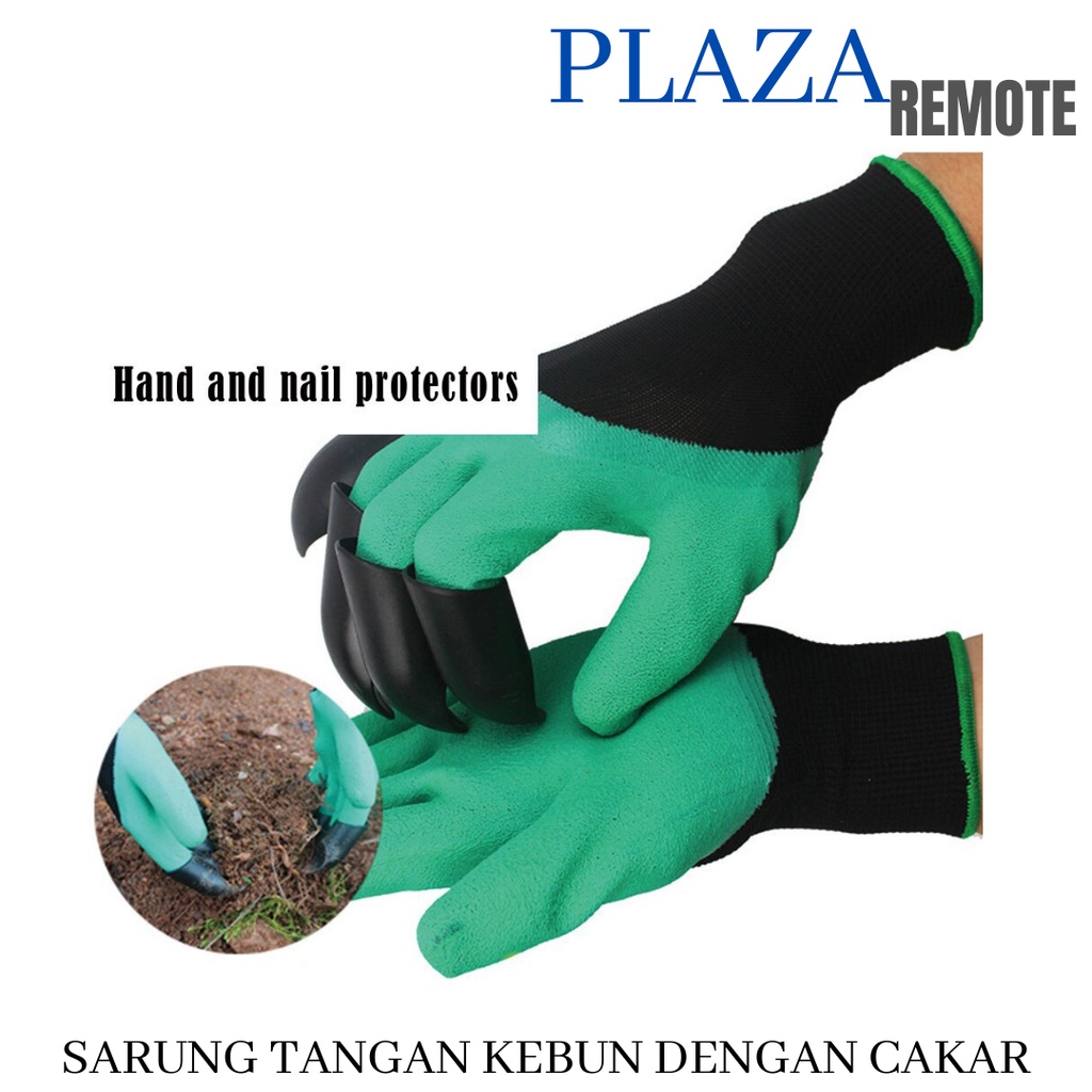 SARUNG TANGAN KEBUN DENGAN CAKAR GARDENING GLOVE